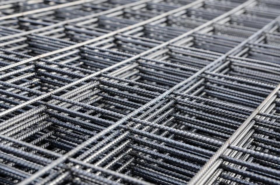 Detail zváraných KARI sietí uložených na sebe